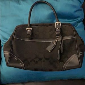 Black coach purse